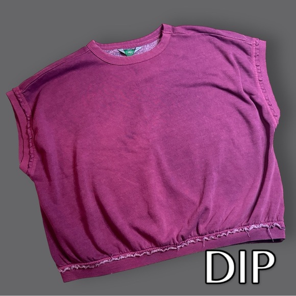 dip Tops - EUC (worn once) DIP Sweatshirt Muscle T-Shirt in Merlot Red. Size XS 🏋️‍♂️